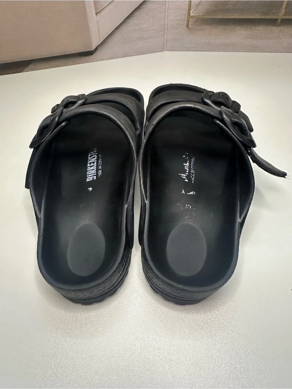Birkenstock Kids Black Two-Strap Sandals